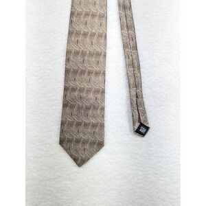Hagger Collection‎ Brown Patterned Necktie Business Casual Career 56"